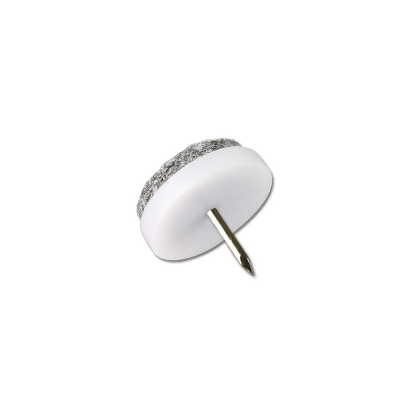 Filtknott m stift Hvit 28mm (4 stk)