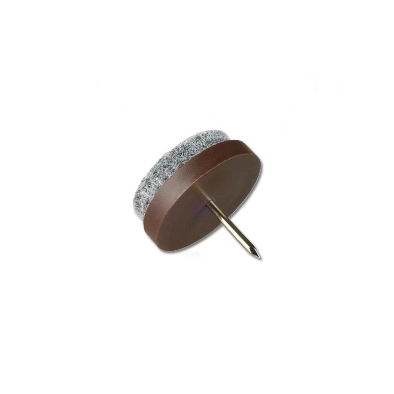 Filtknott m stift Brun 28mm (4 stk)