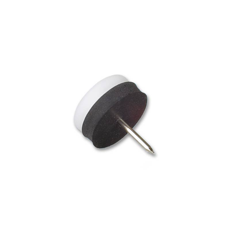 Plast m stift Hvit 30mm (4 stk)