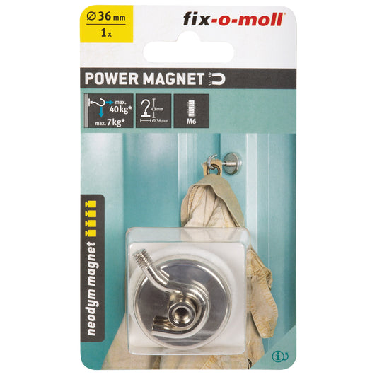 Magnet 1krok sk Ø36mmH49,5mmMAX40kg