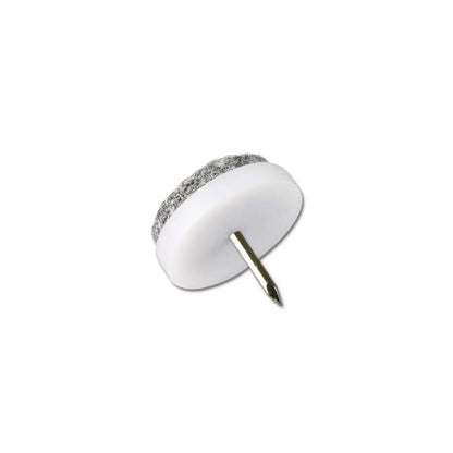 Filtknott m stift Hvit  28mm (4 stk)