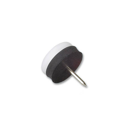 Plast m stift Hvit 30mm (4 stk)
