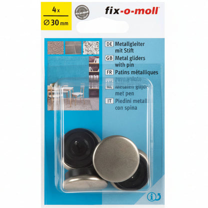 Metall m stift 30mm (4 stk)