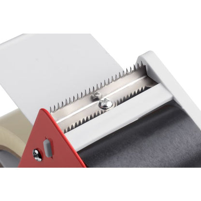 Pakketape 25m transp.  med dispenser