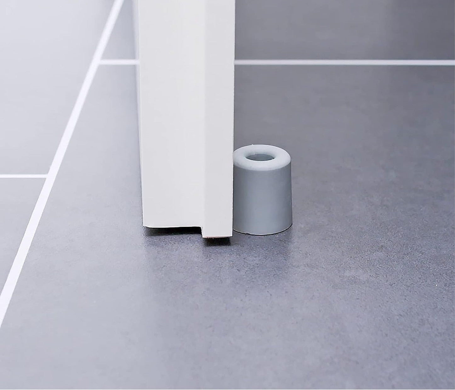 Dørstopper gummi hvit 50mm (1 stk)