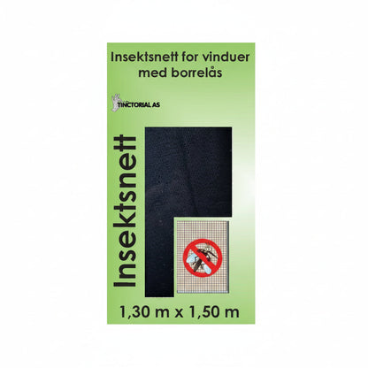 Insektsnetting 1,30m x 1,50m Sort