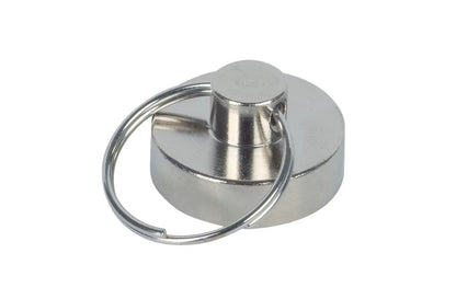 Magnet Nøkkelring Ø20mm 8kg neod.silver