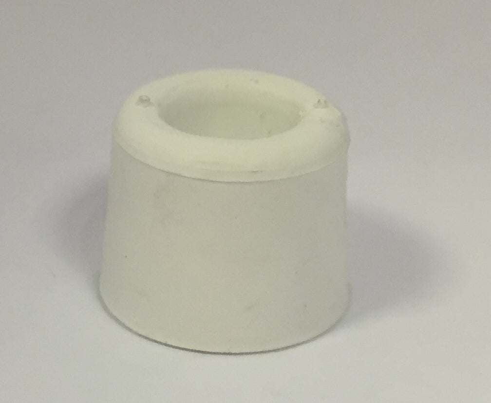 Dørstopper gummi hvit 25mm (2 stk)