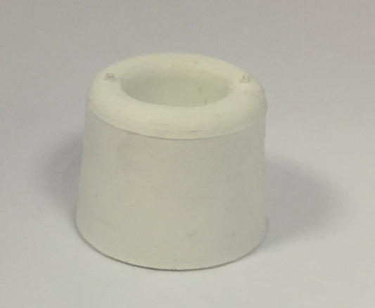 Dørstopper gummi hvit 25mm (2 stk)