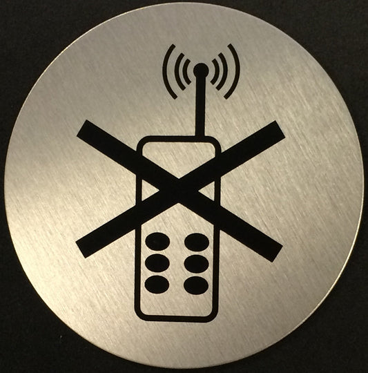 Skilt Mobil Forbudt Ø75mm