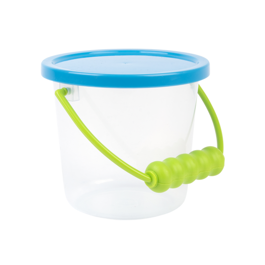 Transparent bøtte med lokk