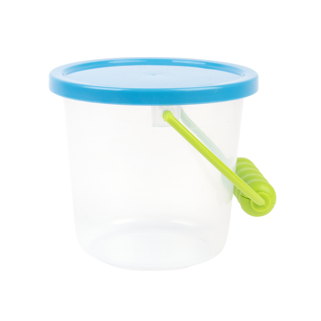 Transparent bøtte med lokk
