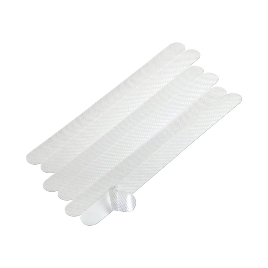 Antisklipads til dusj/badekar Transp.25 cm x 20 mm 6 stk