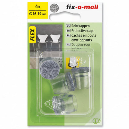 Stolbenhylse Flex med filt 16-19mm (4 stk)