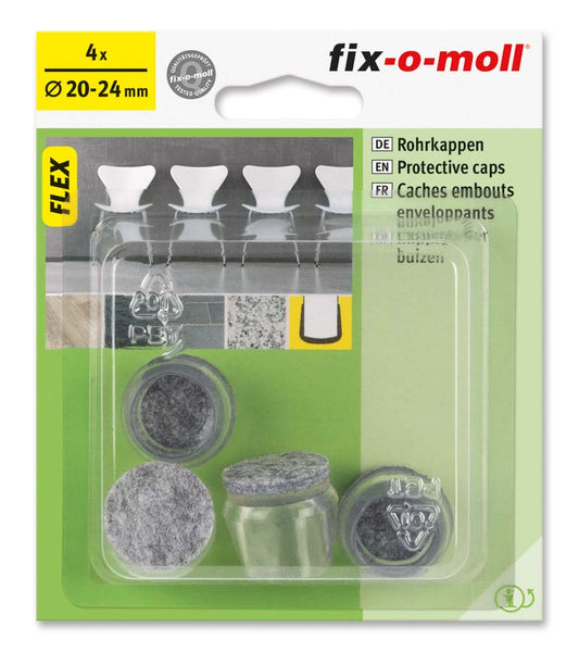 Stolbenhylse Flex med filt 20-24mm (4 stk)