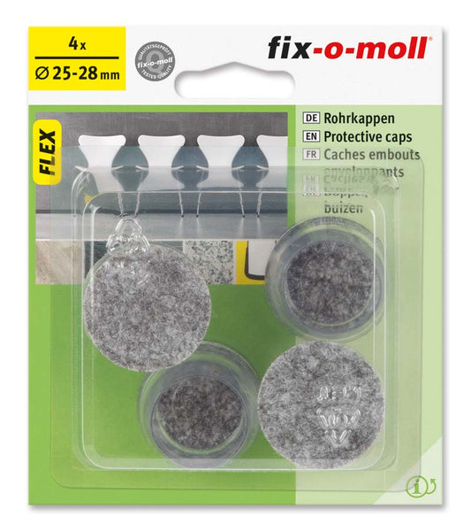 Stolbenhylse Flex med filt 25-28mm (4 stk)