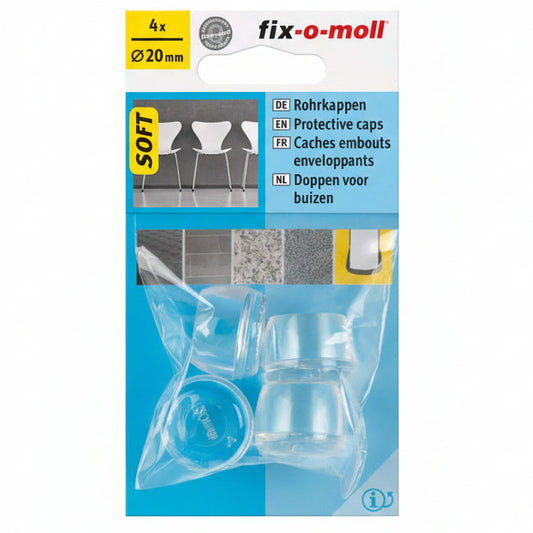 Stolbenhylse Transparent 20mm (4 stk)