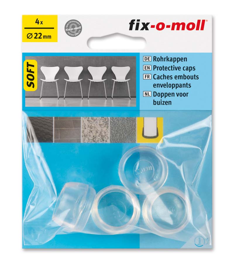 Stolbenhylse Transparent 22mm (4 stk)