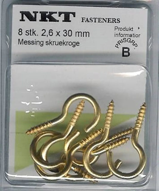 Skru-krok mess.2.6x30mm *B