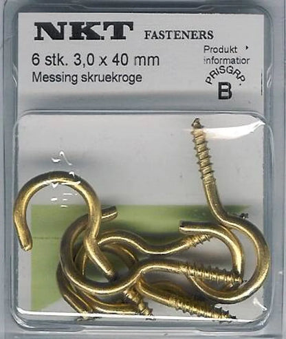 Skru-krok mess. 3x40mm *B