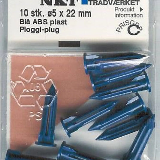 Ploggi plugg 5x22plast blå *C