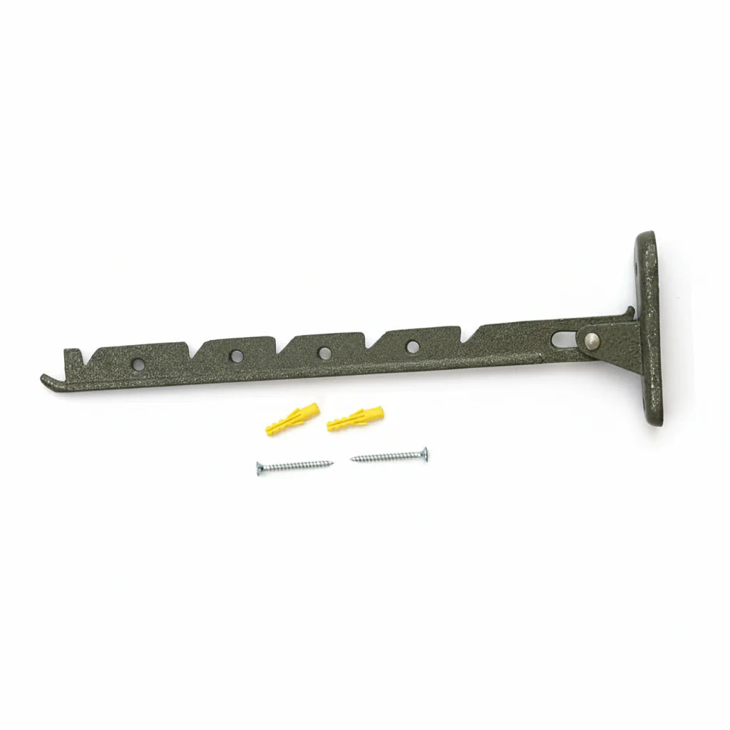 Luftestang metall lakkert grå 16 cm