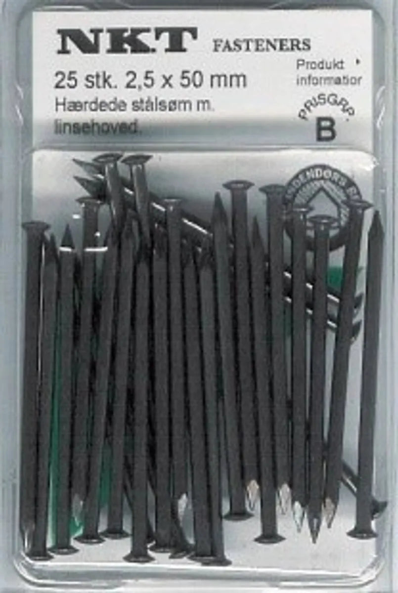 Stålspiker herdet 2.5x50mm *B