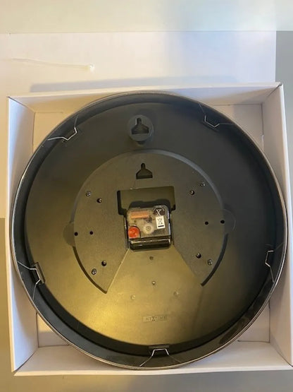 Veggklokke NEXTIME  GUN METAL