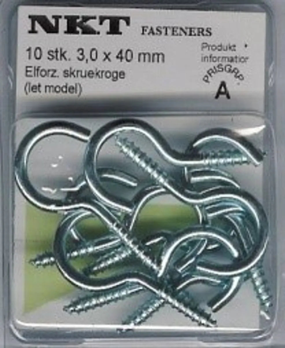 Skru-krok elfz.  3x40mm *A