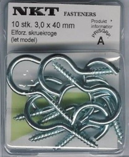 Skru-krok elfz.  3x40mm *A